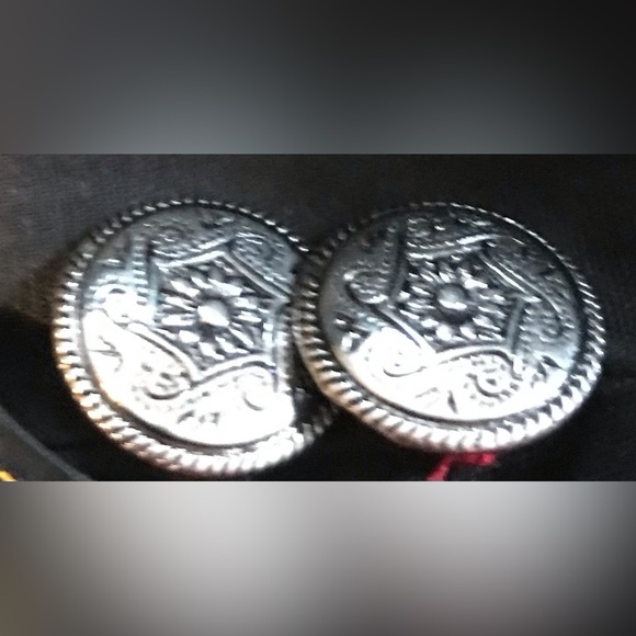 Vintage Liz Claiborne Red Corduroy Vest with Silver Buttons Size L - Picture 4 of 7